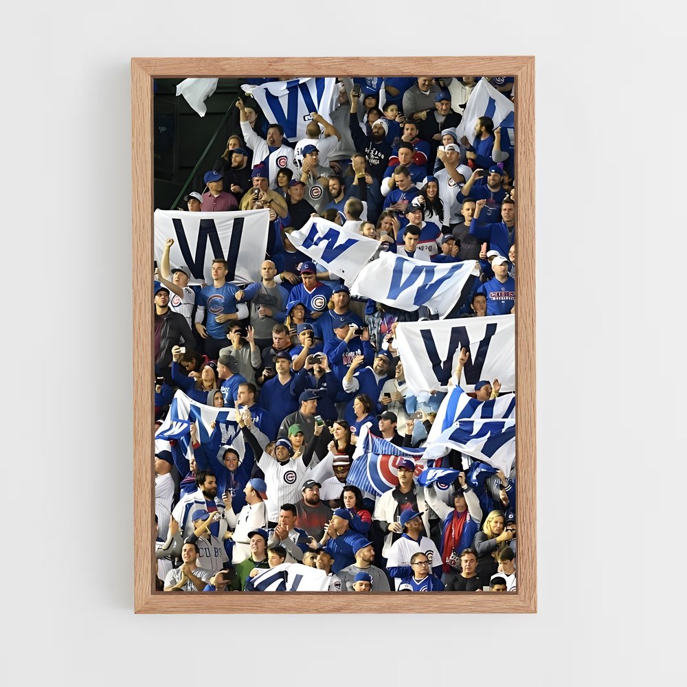 Poster Cheering Cubs – affiche Baseball (vue 4)
